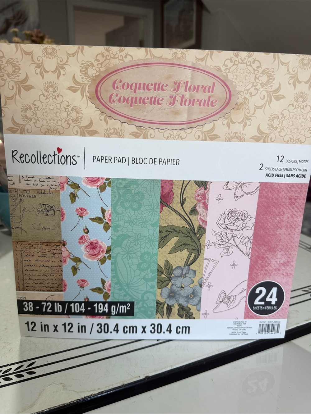 Recollections Coquette Floral Paper Pad